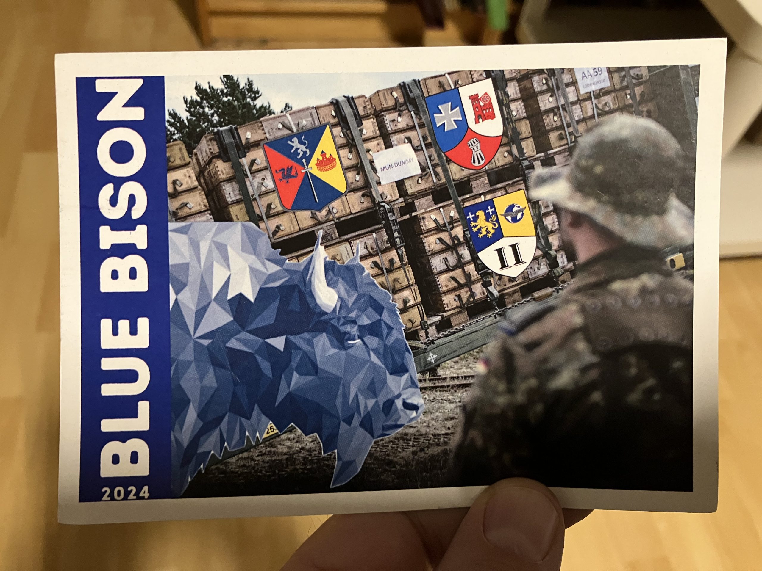 Postkarte ,,Blue Bison 2024’’
