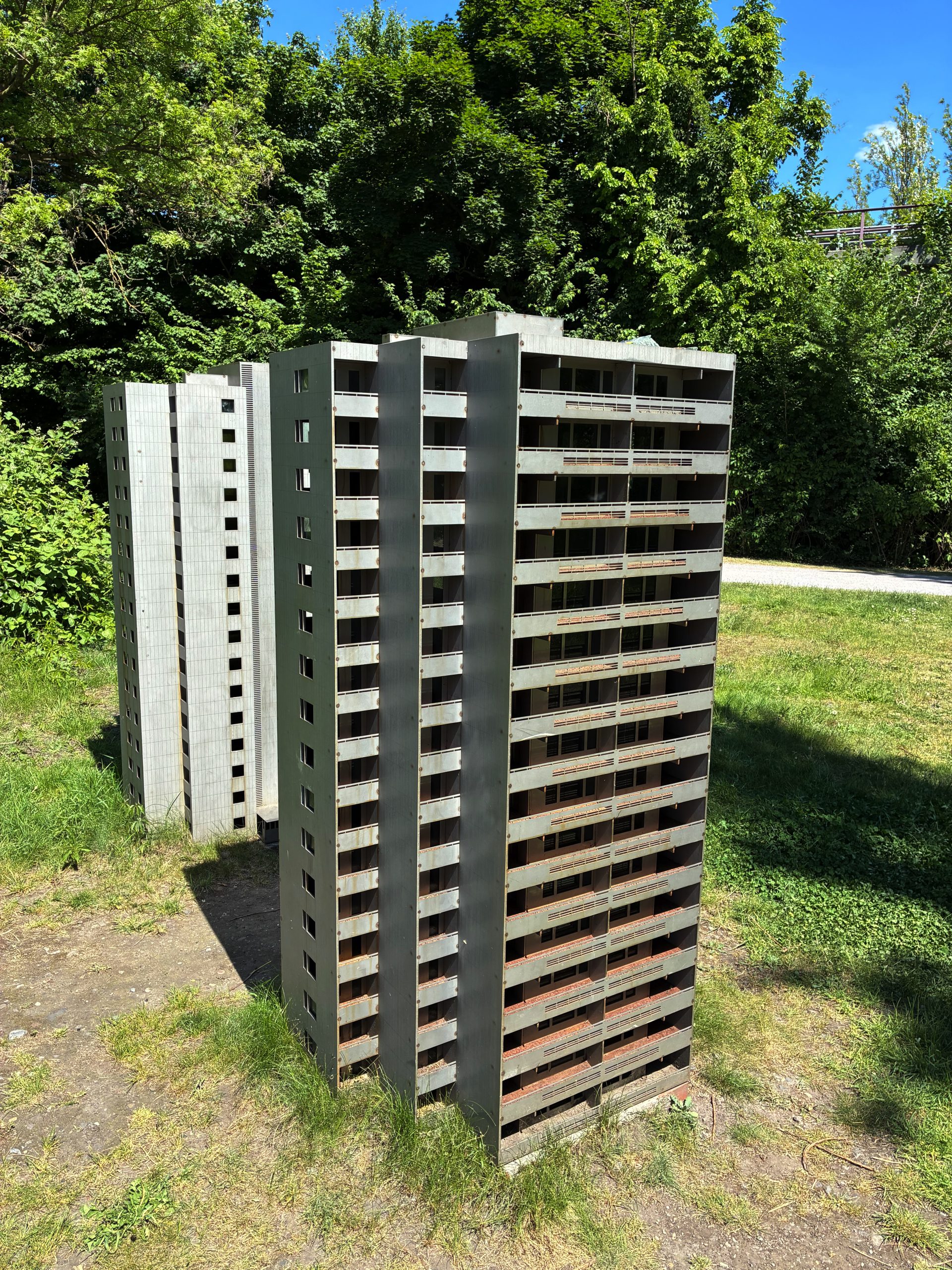 Modell eines Hochhauses